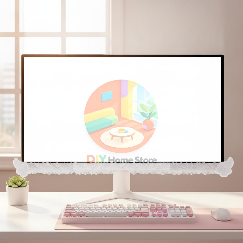 Bordure décorative en dentelle - Setup Desk Monitor avis et prix